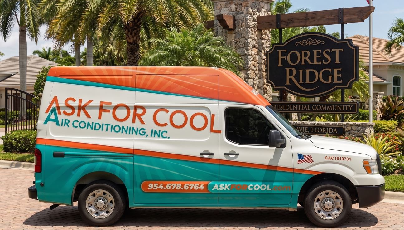 Ask For Cool Van In Front Of Forest Ridge Residental Community In Davie Fl